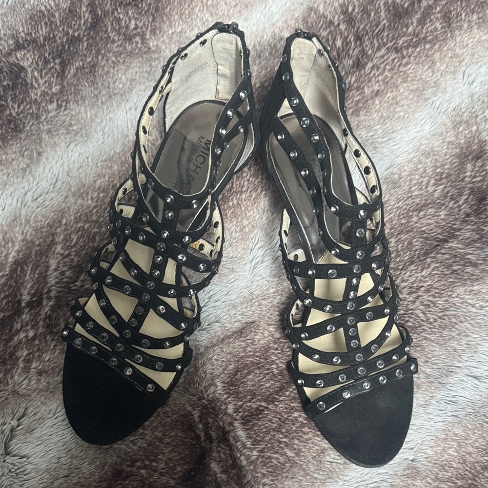 MICHAEL Michael Kors Black Studded Sandals